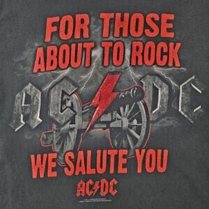 Anvil ACDC For Those About To Rock We Salute You Cannon Graphic size Medium 2011